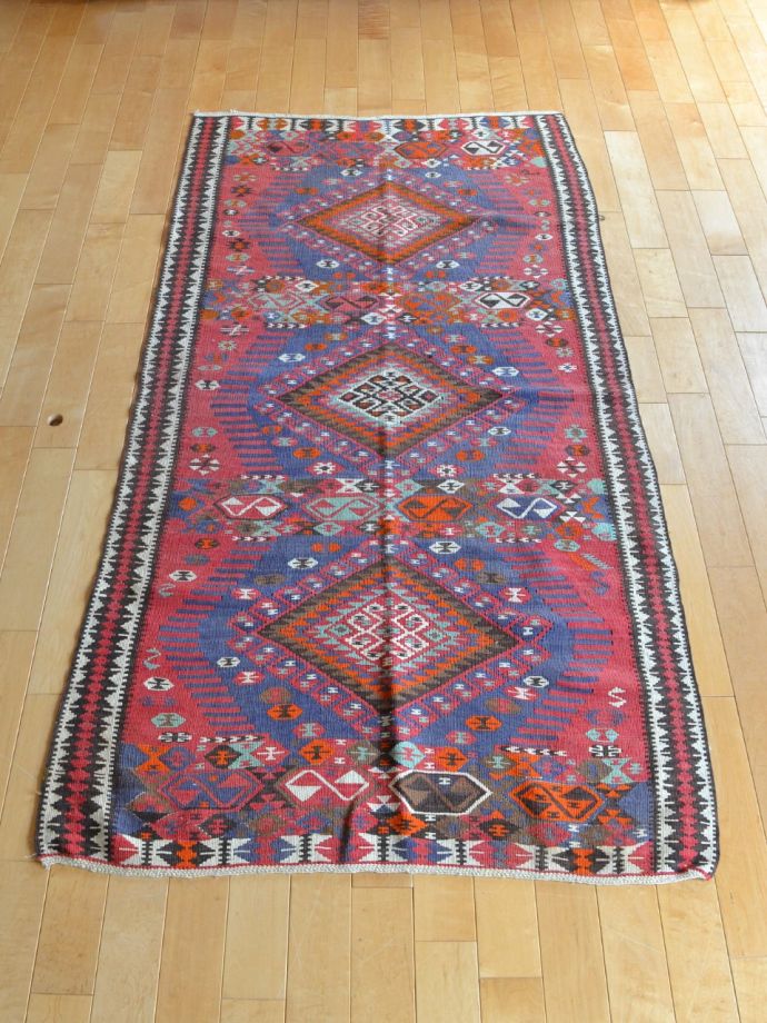 ビンテージのおしゃれな織物、トルコから届いた一点もののオールド