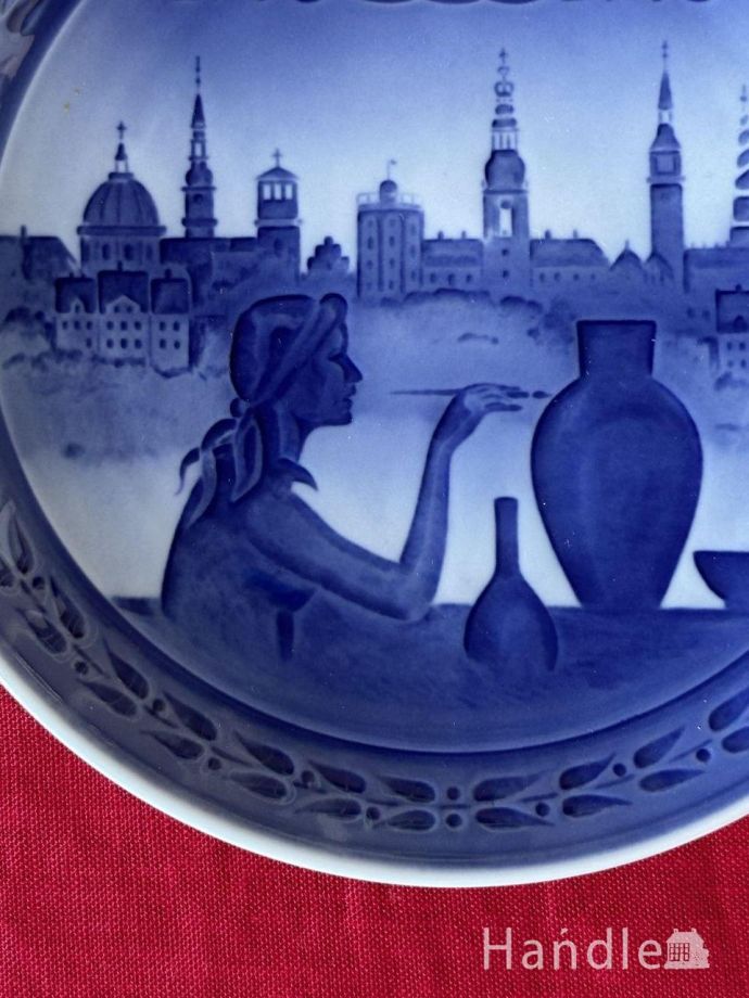 1775-1975年ロイヤルコペンハーゲンの記念皿、創立200年記念の