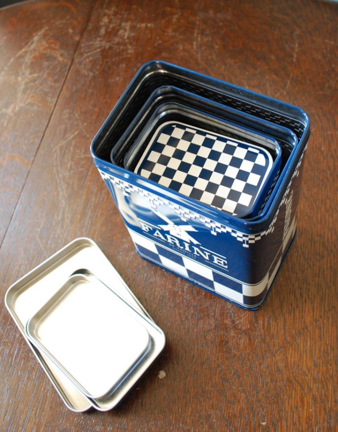 フランスから届いたおしゃれなティン缶、コントワール・ド・ファミーユ