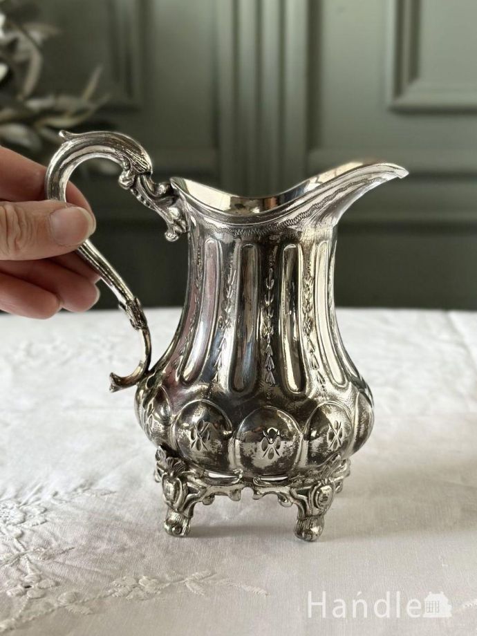 英国アンティークのティーセット、シェフィールドのシルバーティー