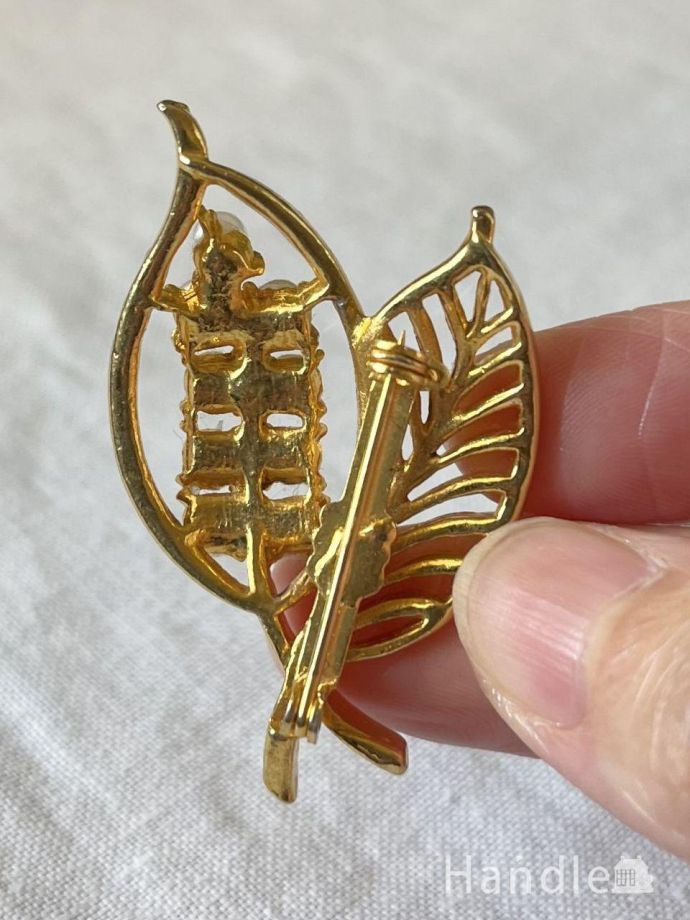 スズランのモチーフが可愛いブローチ、イギリスから届いたアンティーク