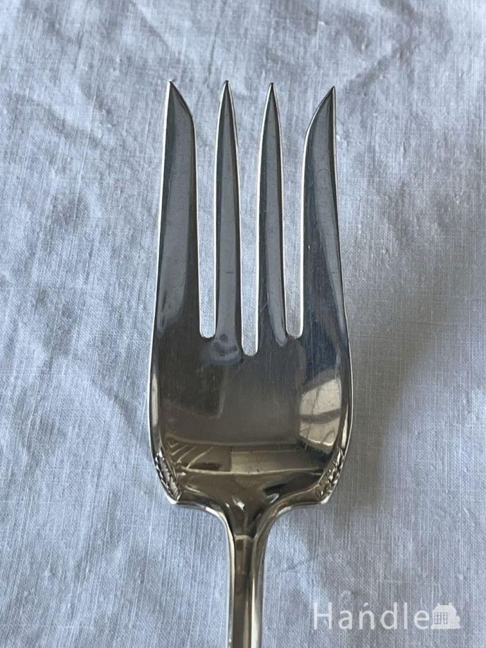 アンティークのシルバーカトラリー、シルバープレートのサーバー