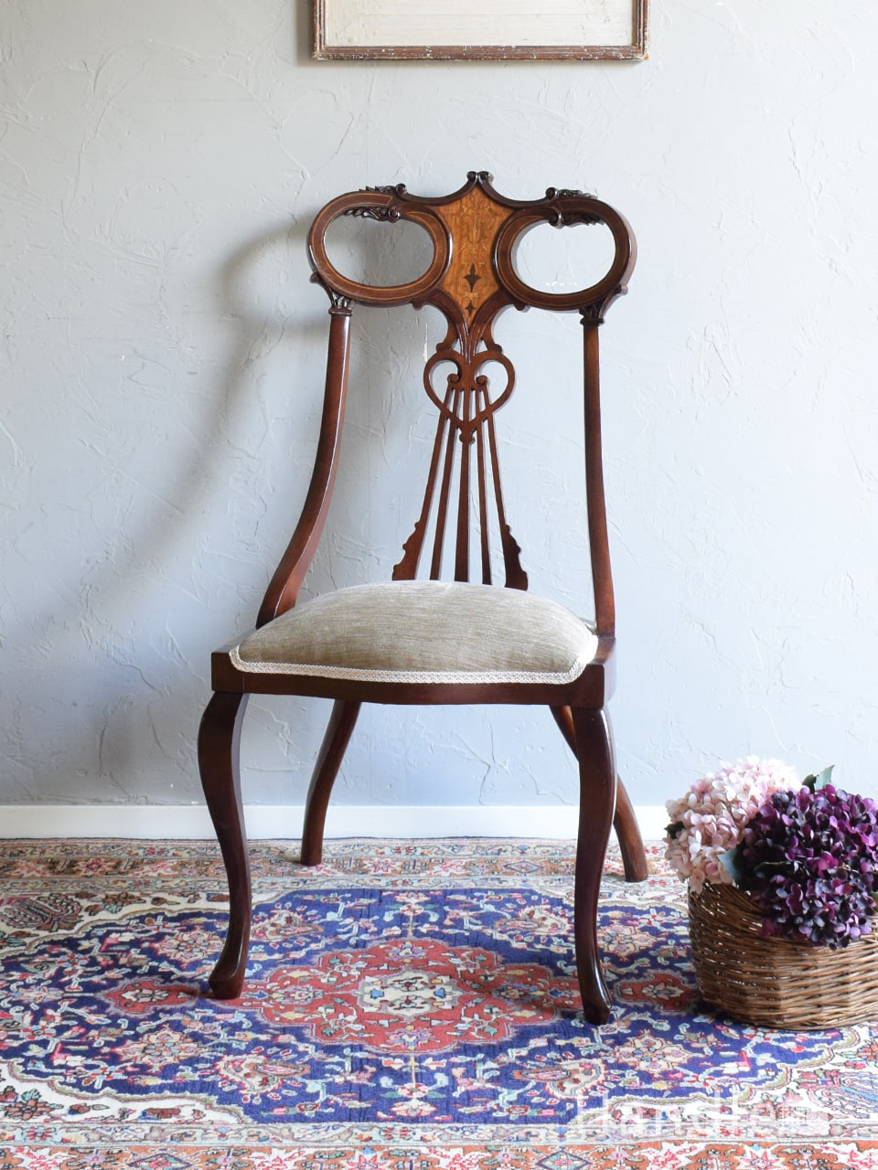1900年代のアンティーク インレイド チェア(k-520-c)｜アンティーク
