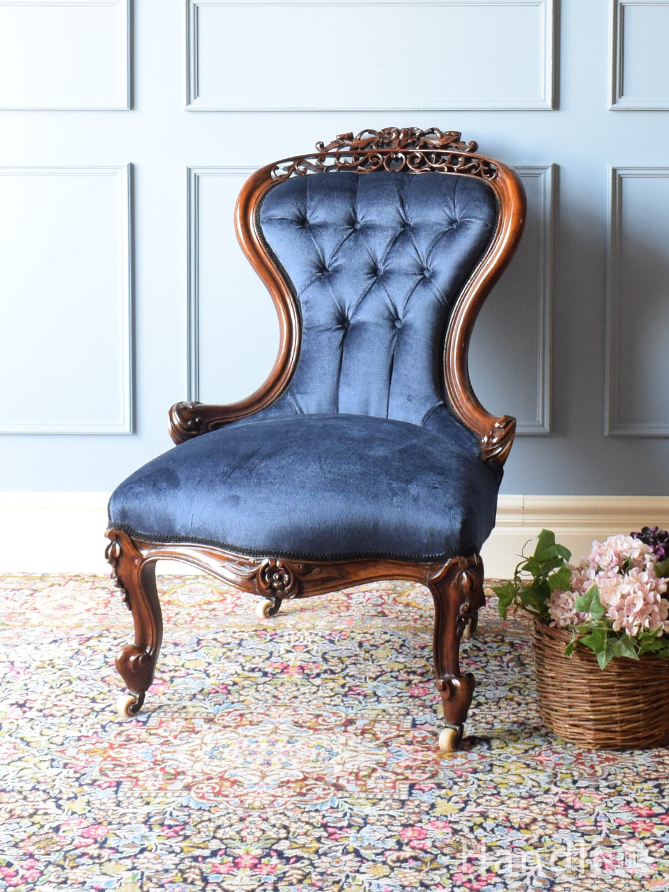 英国アンティーク ウィングバック チェア(k-764-c)｜アンティーク