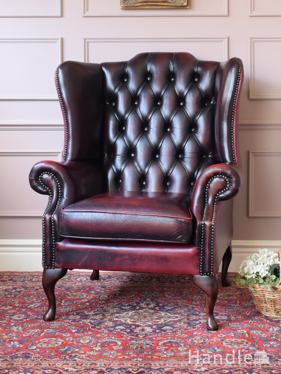 フランスで見つけた優雅なアンティークサロンチェア(q-336-c