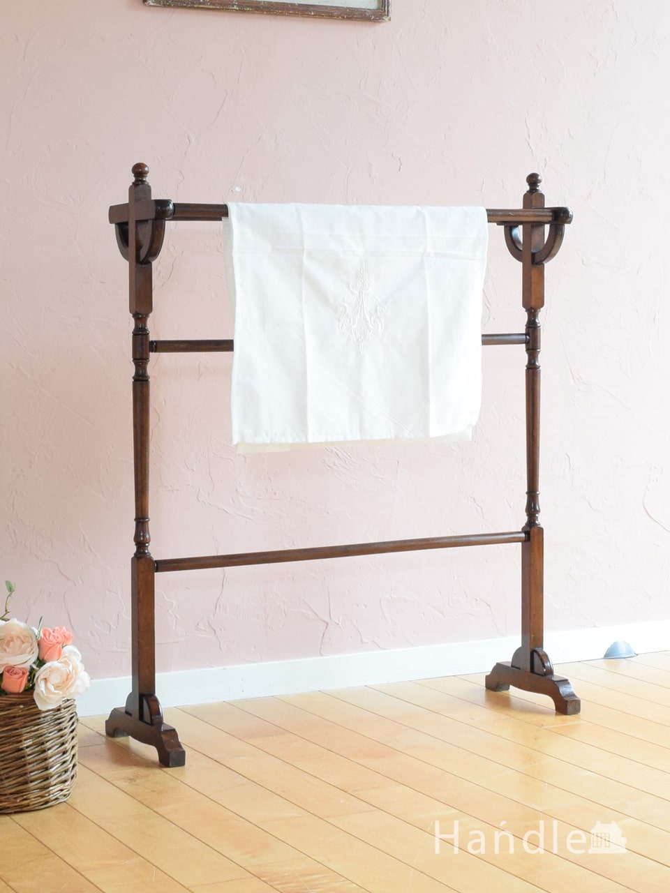 フランスのおしゃれなタオルハンガー、アンティークのタオル掛け(d