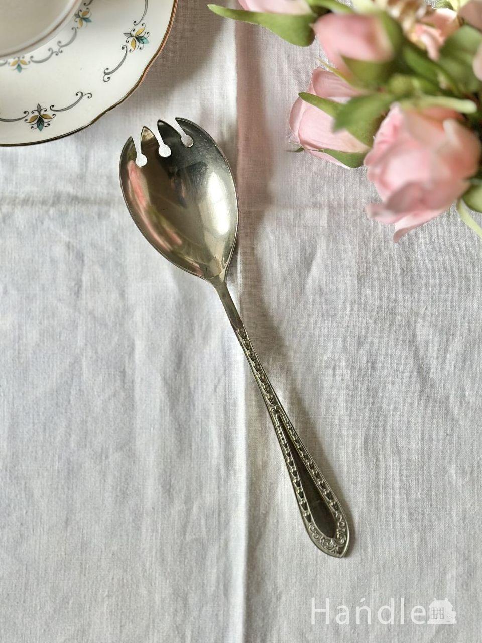 イギリスから届いたシルバープレートのスプーン、アンティークの