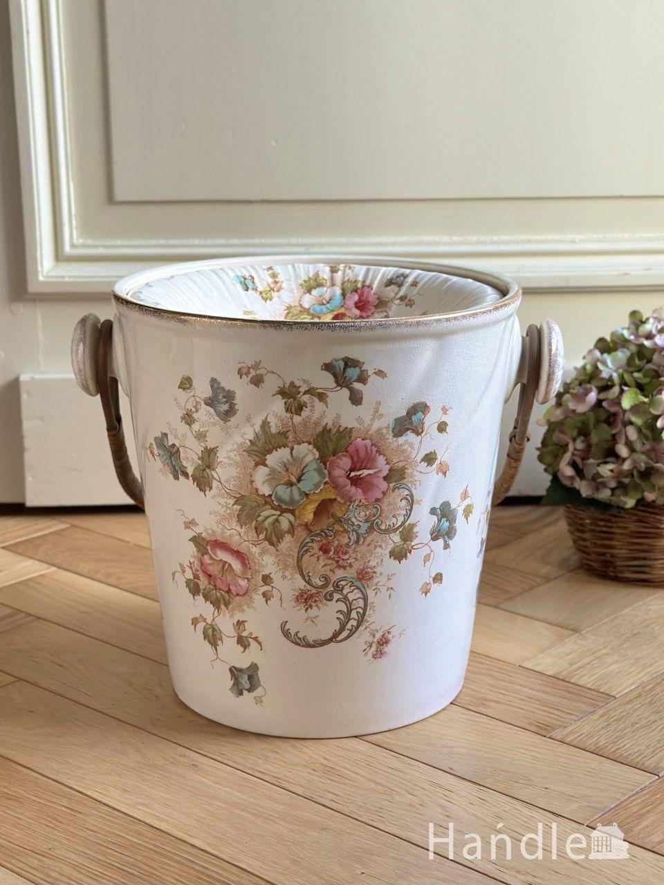 1940年代のアンティーク ホーロー キャンドルスタンド（ホワイト）(m