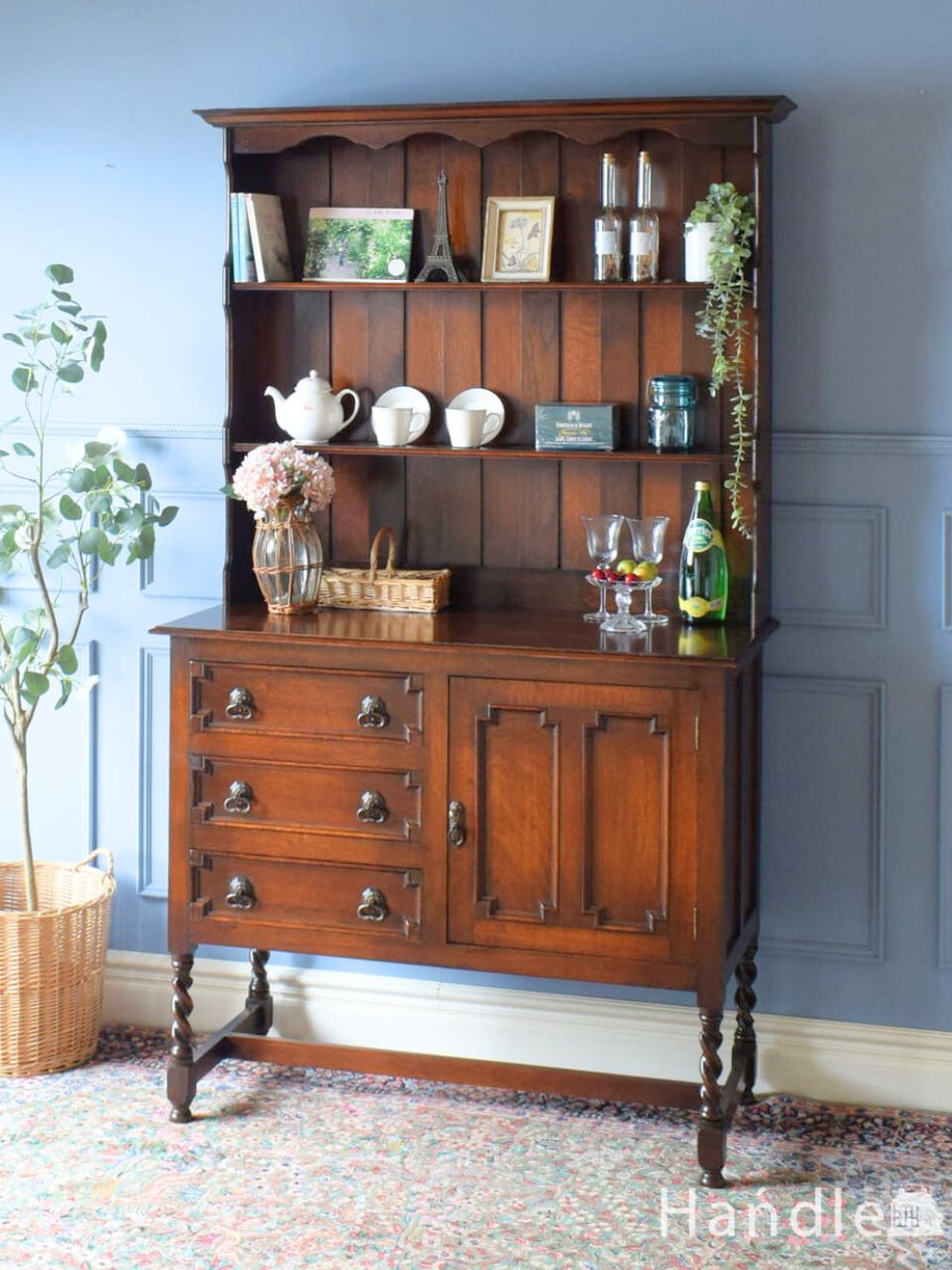 オールドパインのアンティーク家具、イギリスで見つけたオープンブック