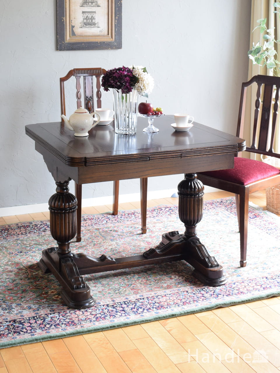 1950年代のアンティーク ダイニング テーブル(j-555-f)｜アンティーク家具