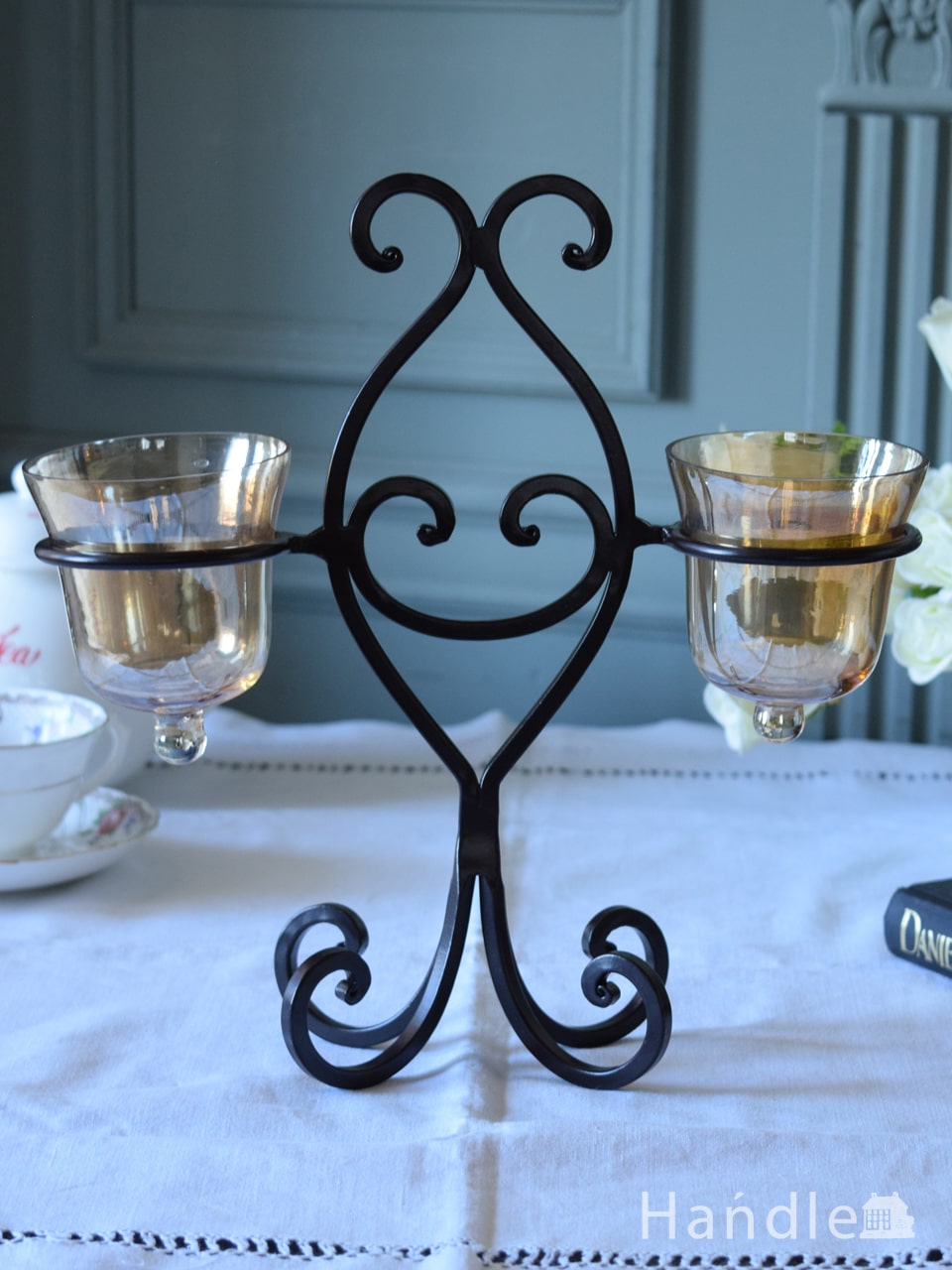 フレンチアンティーク調のおしゃれなウォールキャンドルホルダー（1灯