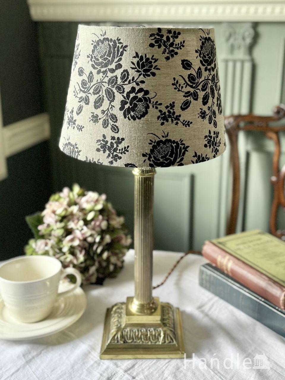 英国アンティークのスタンドライト、ガス灯ランプのおしゃれな