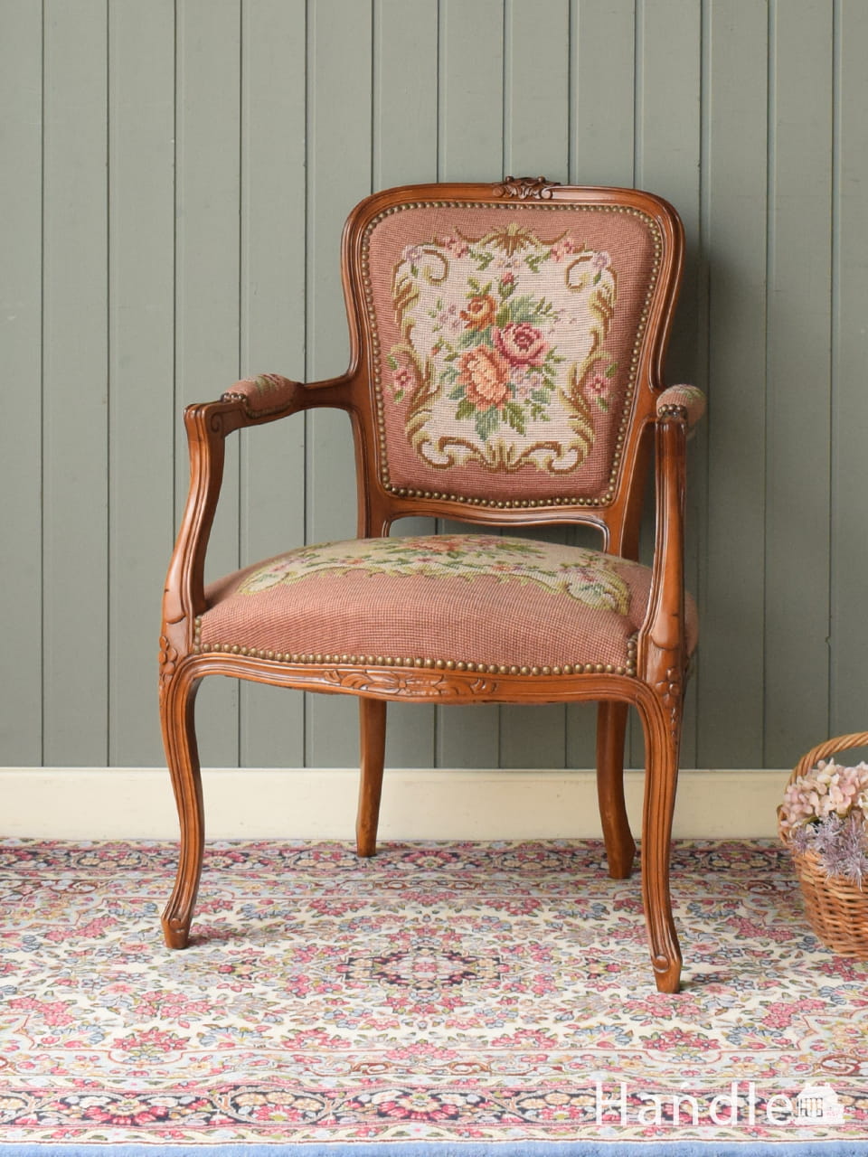 1960年代のアンティーク シングルソファ(m-251-c)｜アンティークチェア