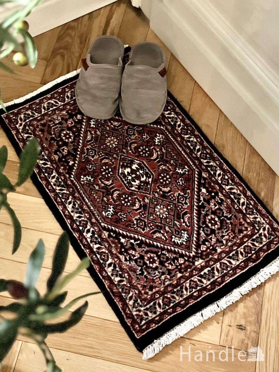 ペルシャ タフタン手作りラグ ランナー 56cm X 240cm