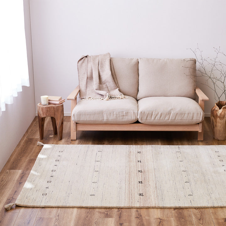 無染色ウール ギャッベ ギャベ ラグ Lシリーズ L16 – 萩原製造所