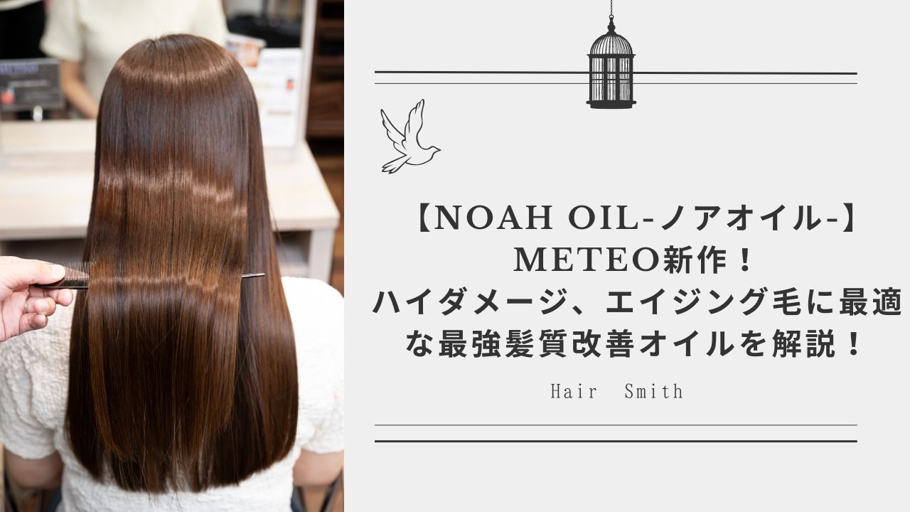 NOAH OIL-ノアオイル-】METEO新作！ハイダメージ、エイジング毛に最適