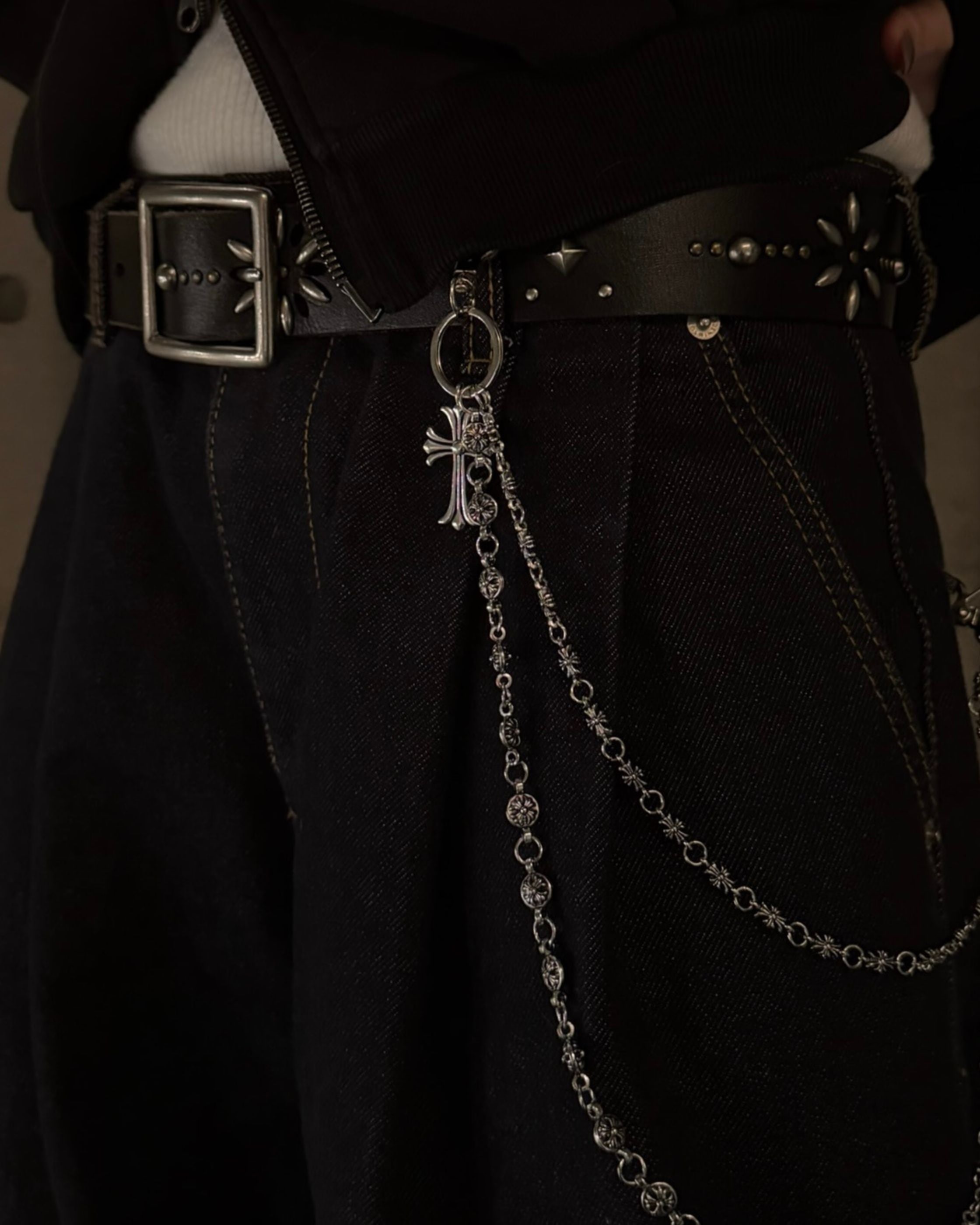 YEONI/UNRULED】Cross W Chain belt – Ha-Li-C STORE（ハリックストア