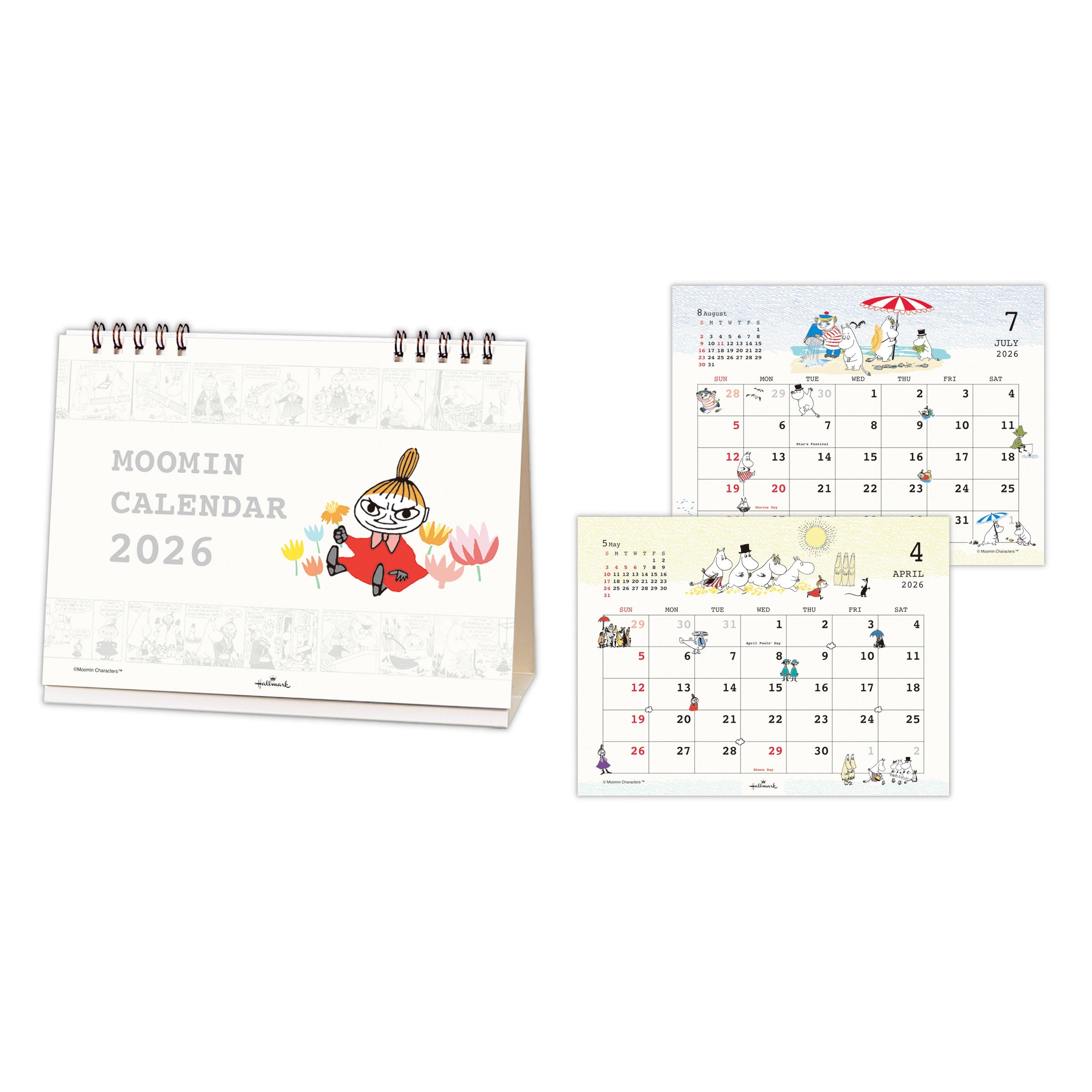 ムーミン リトルミイ【卓上カレンダー 2026】日本ホールマークの2026年