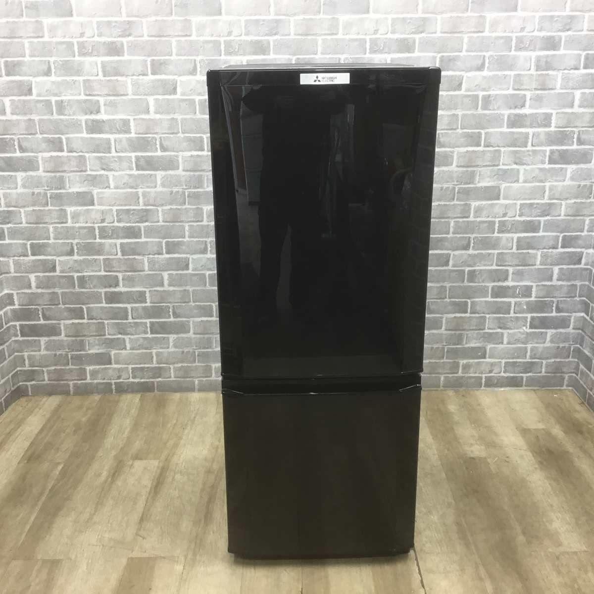 三菱電機 冷蔵庫 2ドア 146L 右開き ブラック MR-P15Z-B1 2016年製