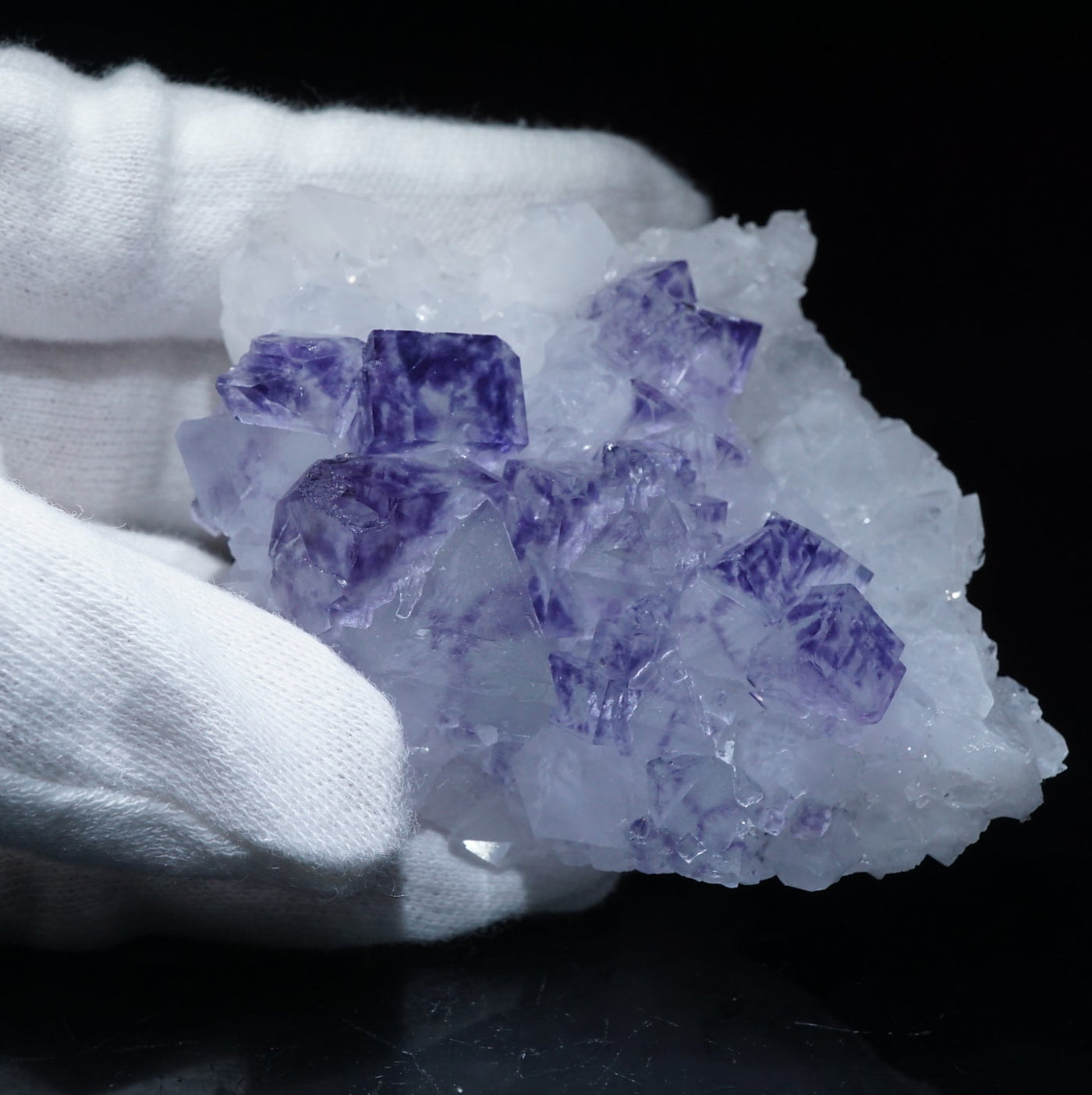 中国 ヤオガンシャン産 フローライト・水晶|ハッピーギフト – 天然石