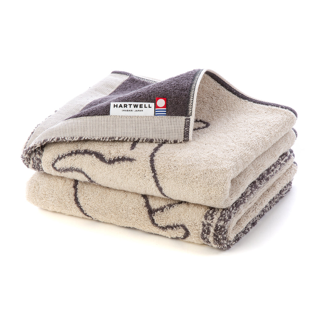 2枚セット すやねこ フェイスタオル｜今治の老舗タオルメーカー