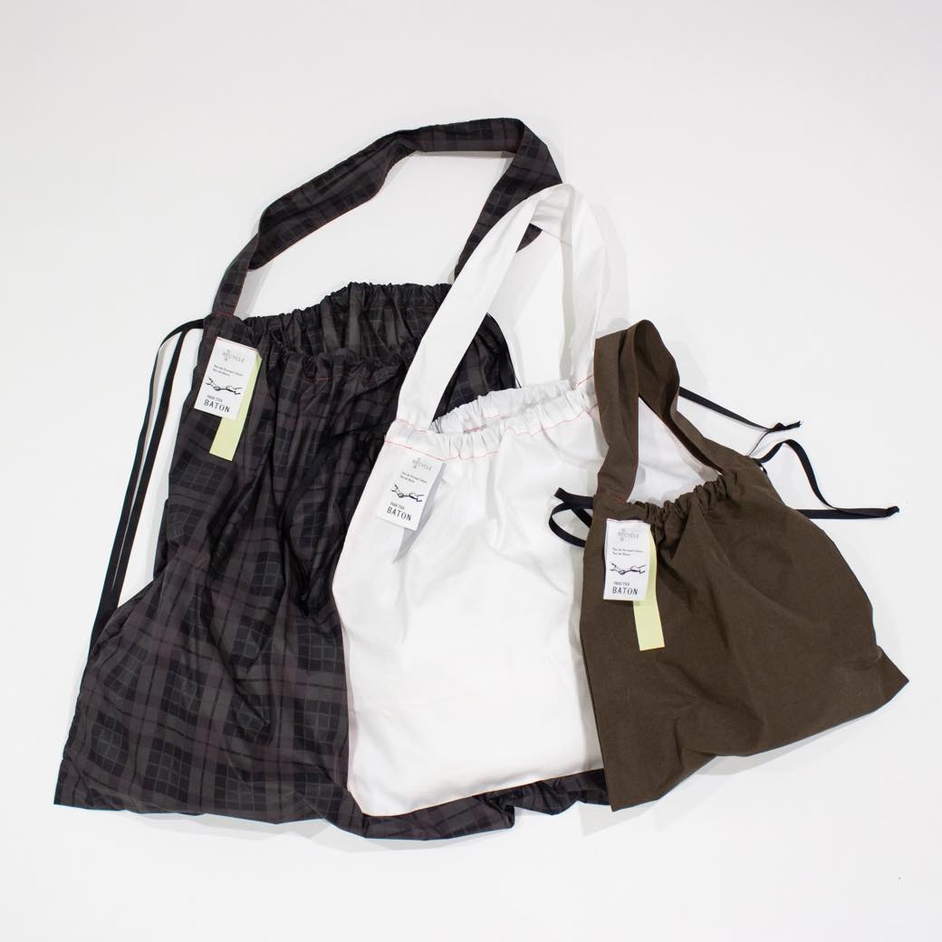 古着 ビンテージ エコバッグ 厚手 生地 袋 巾着 デッドストック 美品