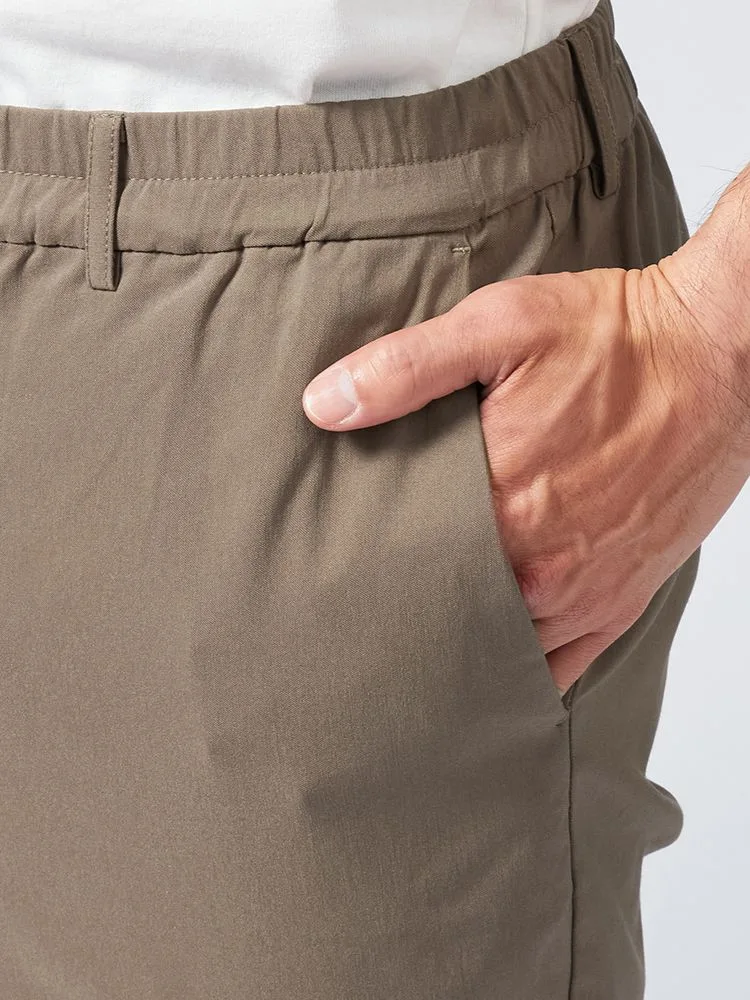 オフホワイト 【冷感】カジュアルパンツ ワイド ハイパーストレッチ