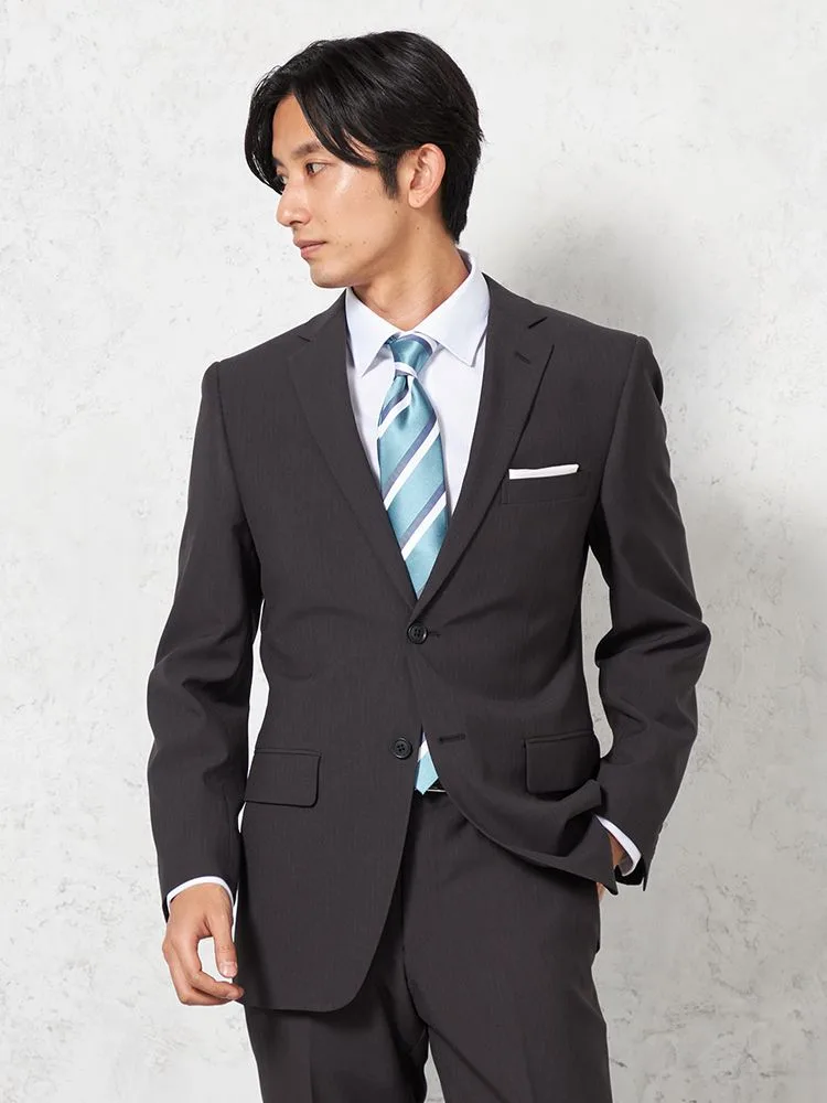 スーツ 2つボタン【WEB限定】4WAYストレッチ シャドウストライプ