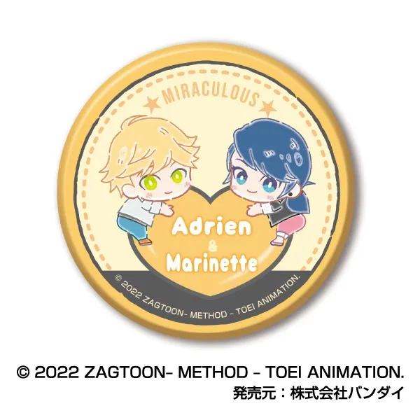 ハセ・プロ｜ミラキュラス レディバグ&シャノワール はぐみーつ CANバッジ