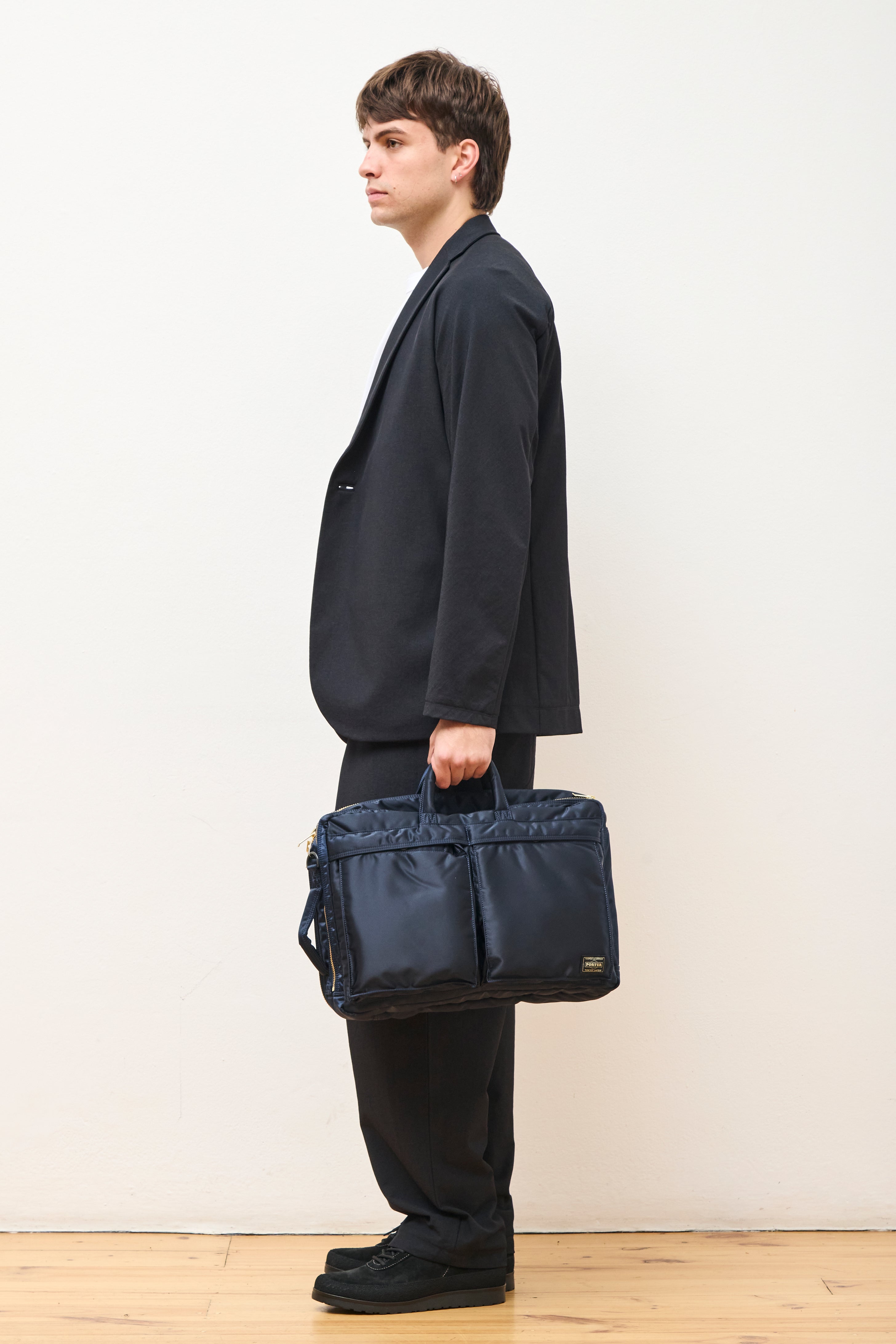 Porter Yoshida & Co. Tanker 3Way Document Bag (W-Zip) Navy