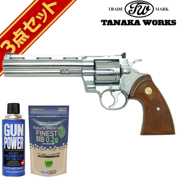 コルト パイソン R-model ステンレス フィニッシュ 6インチ ガスガン