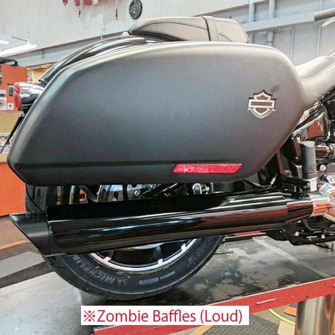 RINEHART(ラインハート)FLSB スリップオンマフラー ブラック/クローム