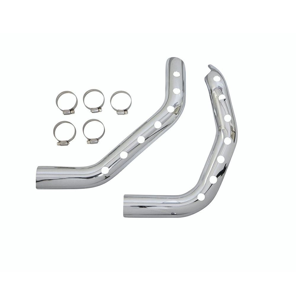 2004～2013 スポーツスター用ドリルド マフラーヒートガード クローム