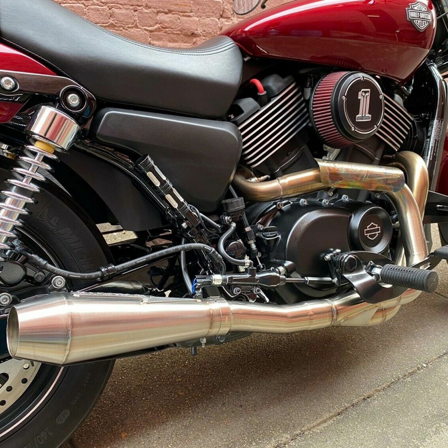 Tab Performance スリップオンマフラー ブラック/クロームエンド