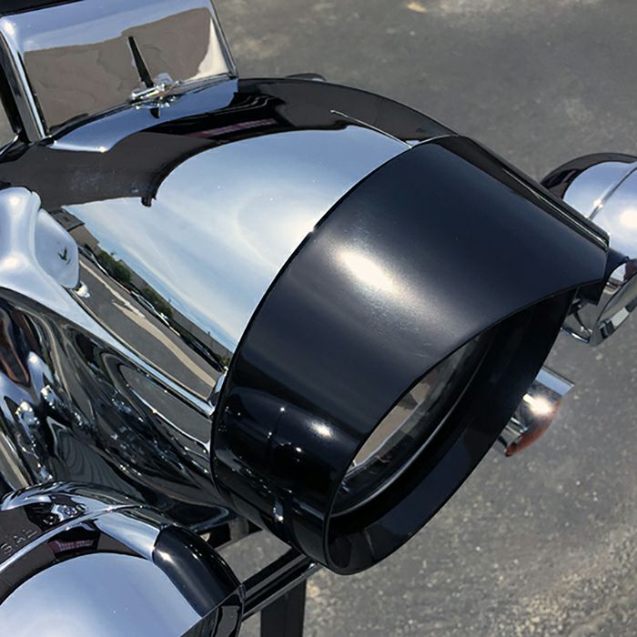 Head Winds レイヴン ヘッドライトベゼル (ブラック) ツーリング