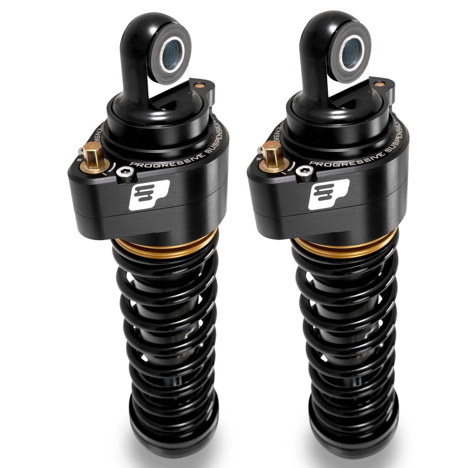 Drag Specialties 車高調節サスペンション ハード ブラック 11インチ