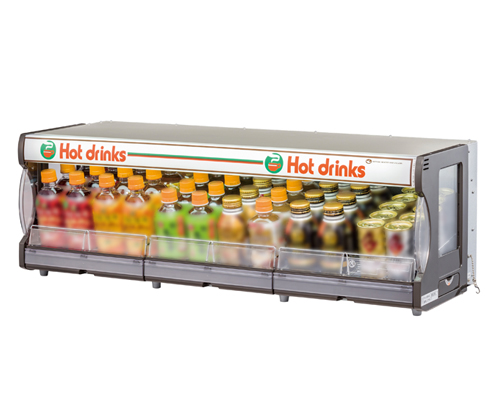 商品陳列ゴンドラ用横型飲料ウォーマー | 日本ヒーター機器株式会社