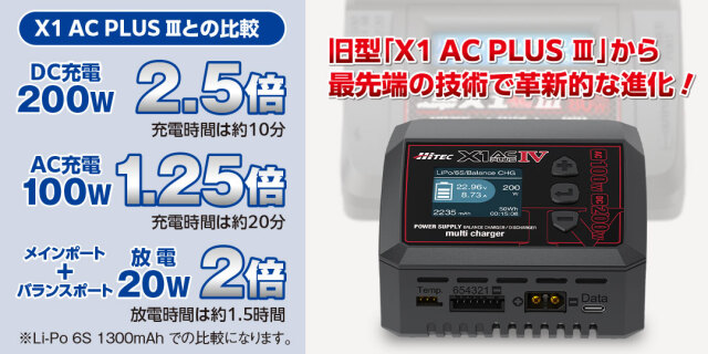 HITEC マルチチャージャー X1 ACプラス Ⅳ 【44354】