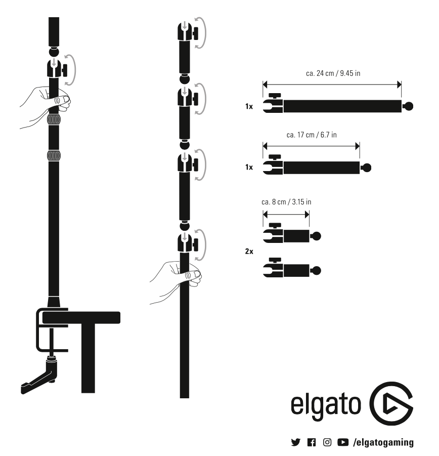 Elgato Multi Mount Flex Arm Kit – General Info and Quick Start
