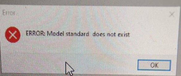 Error creating model directory. Model could not be created or