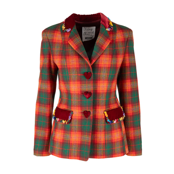 Moschino Cheap & Chic Plaid Jacket - '90s | Luxury Vintage | Her-Age