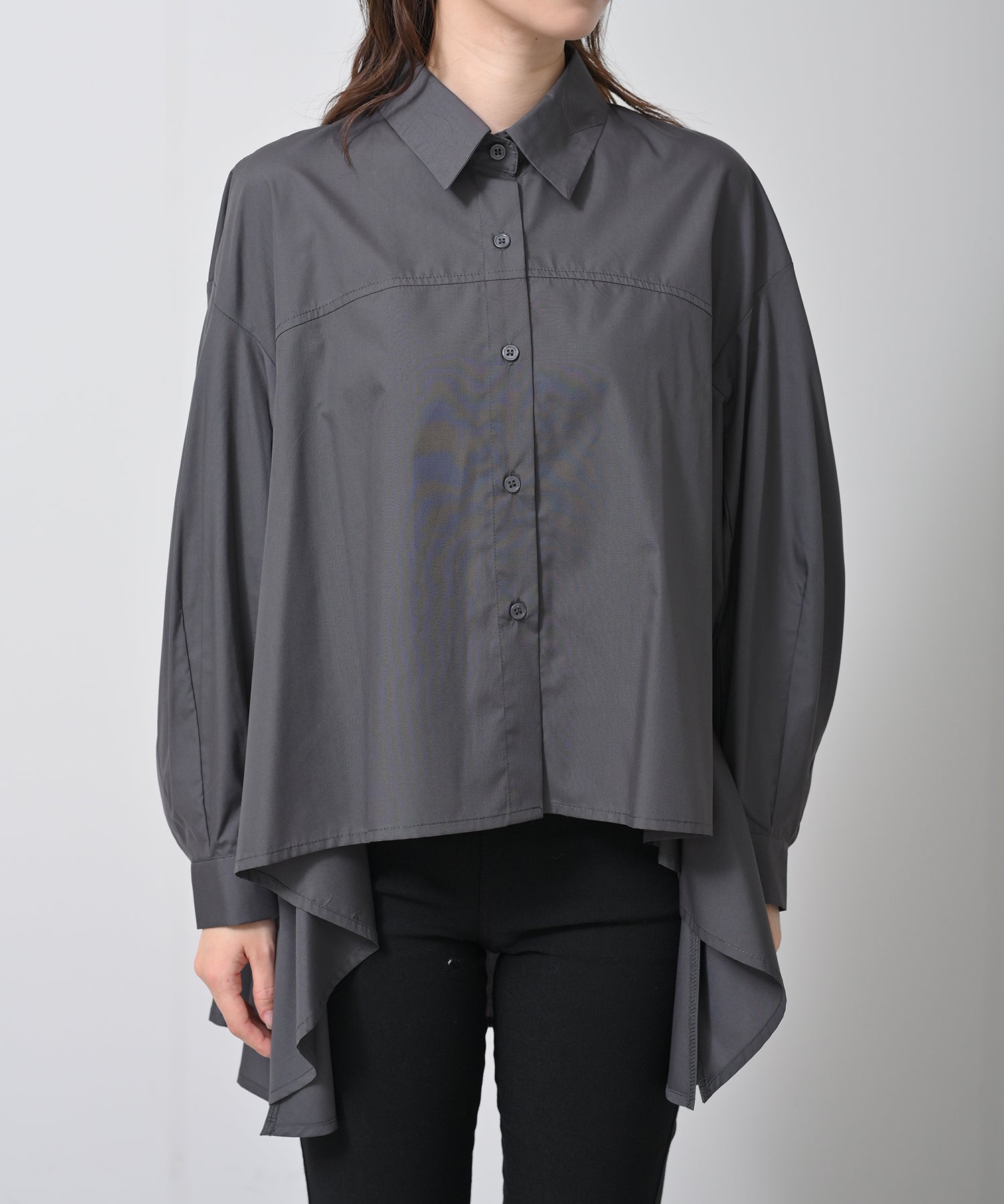 Dolman Sleeve Blouse with Panel Detail