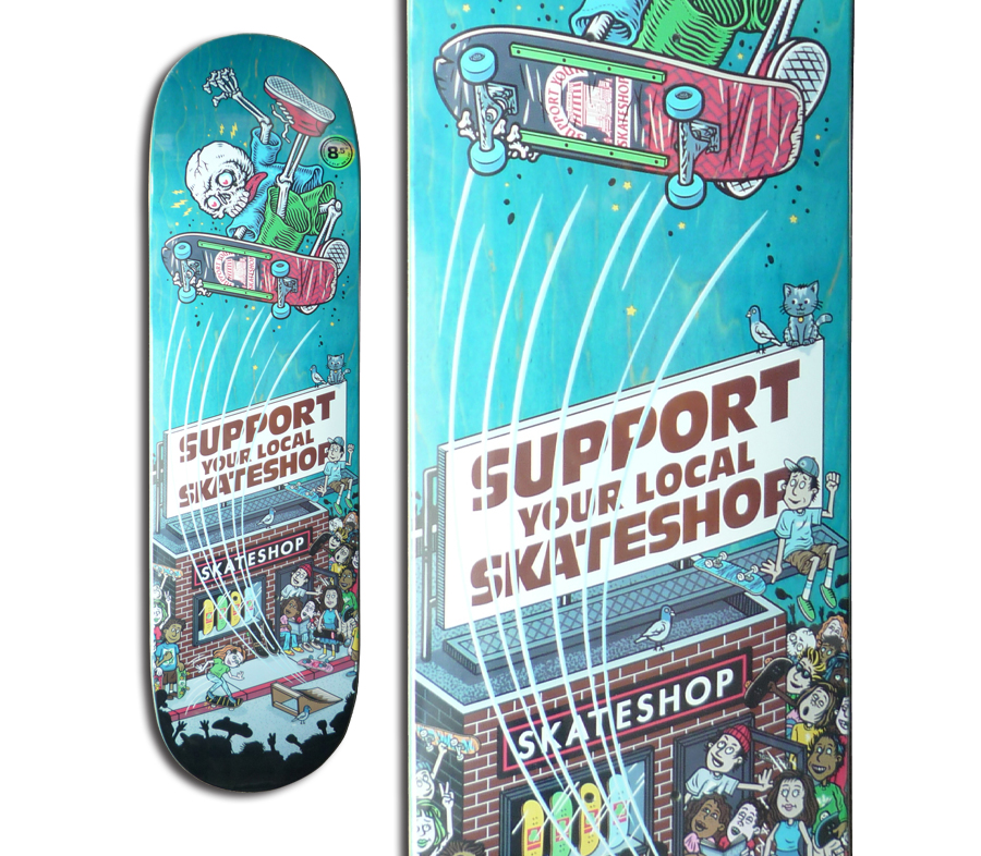 DLX x SKATE SHOP DAY 2025 TODD BRATRUD SHOP KEEPER DECK (8.5 x