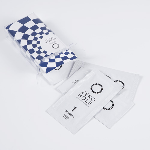 ゼロホール 日焼け止めクリーム(5枚入り)オリジナルクリアケース【販促