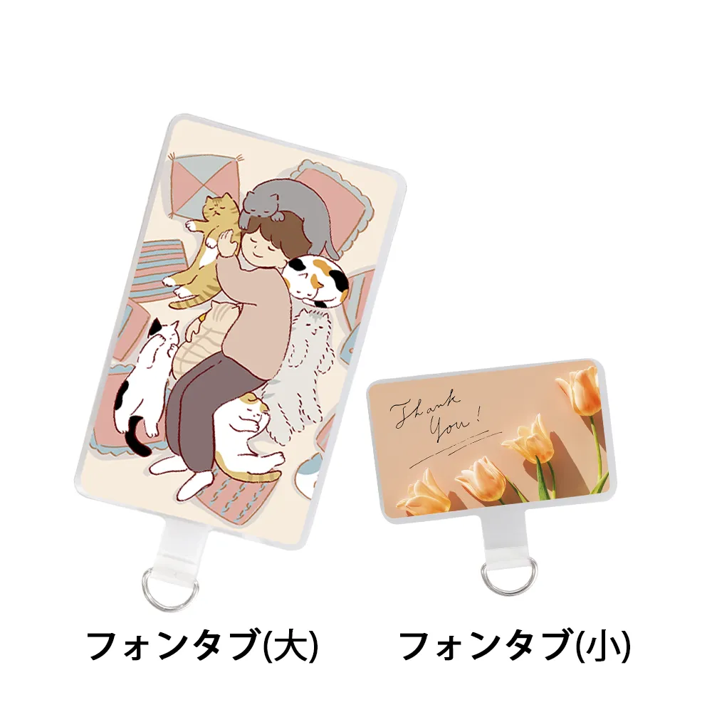 フォンタブ付き ハンドストラップ【販促花子ノベルティ】