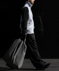 stein / シュタイン】OVERSIZED DRIVERS KNIT ZIP VEST - OFF GREY