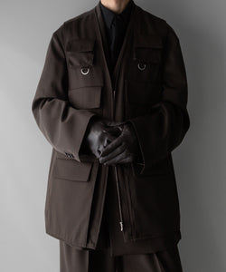 ssstein / シュタイン】OVERSIZED MULTI POCKET VEST - MILITARY KHAKI