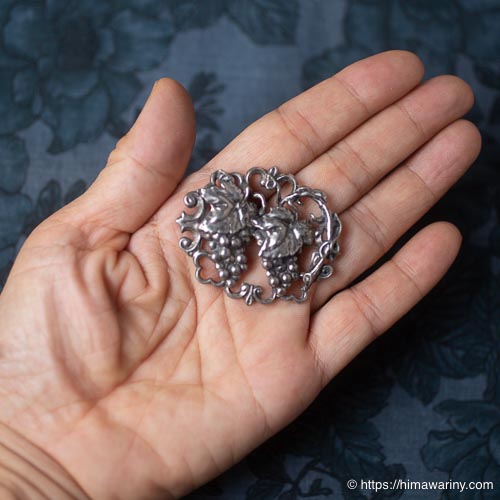 アールヌーボー葡萄アンティーク・シルバー・ブローチ – アンティーク