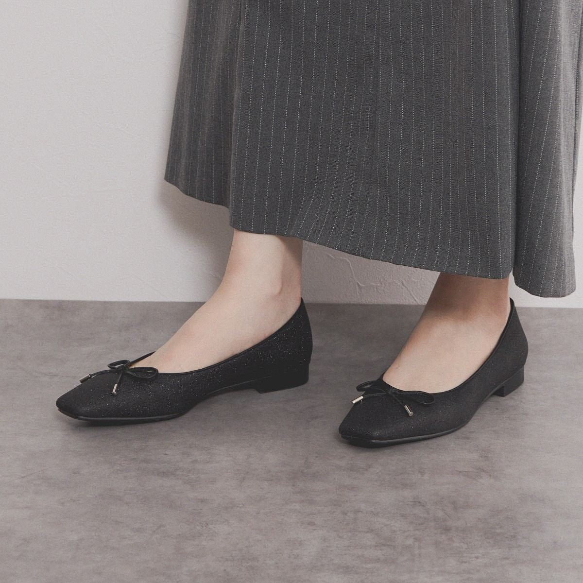 25AW新色】グリッターバレエパンプス/554105