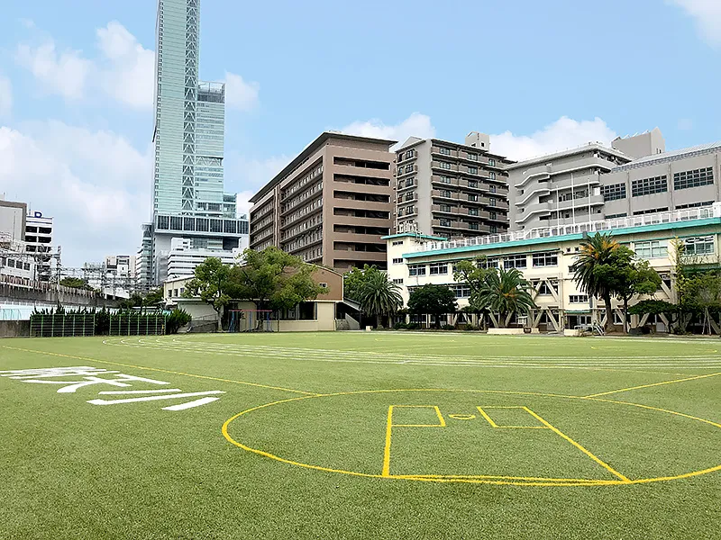 大阪教育大学附属天王寺小学校グラウンド|人工芝導入実績|スポーツ専用